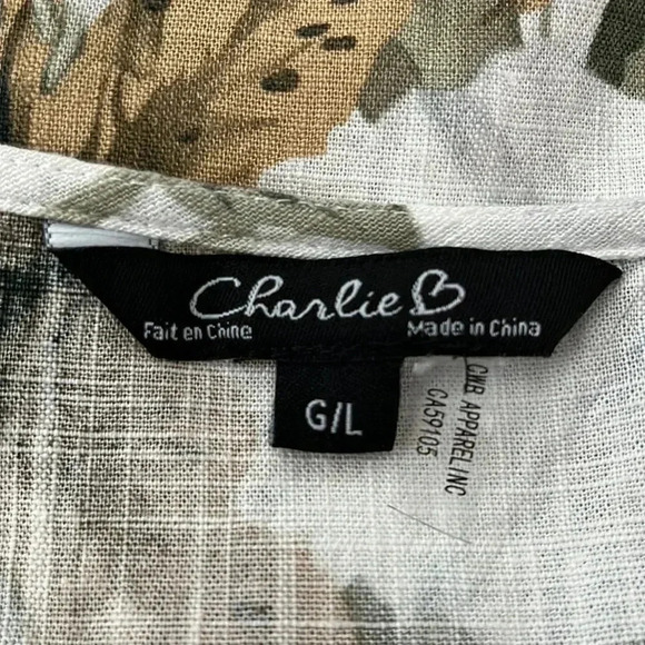 Charlie Tropical Floral Pattern Sleeveless Shift Dress - Picture 8 of 10